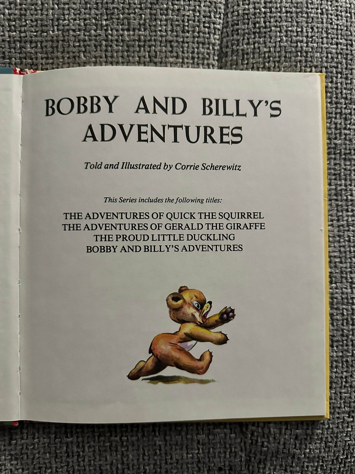 Bobby and Billy's Adventures illustrated by Corrie Scherewitz, part of the Corrie Scherewitz rare kids book series