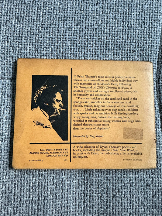 Holiday Memory Dylan Thomas first edition book cover featuring an illustration and author details