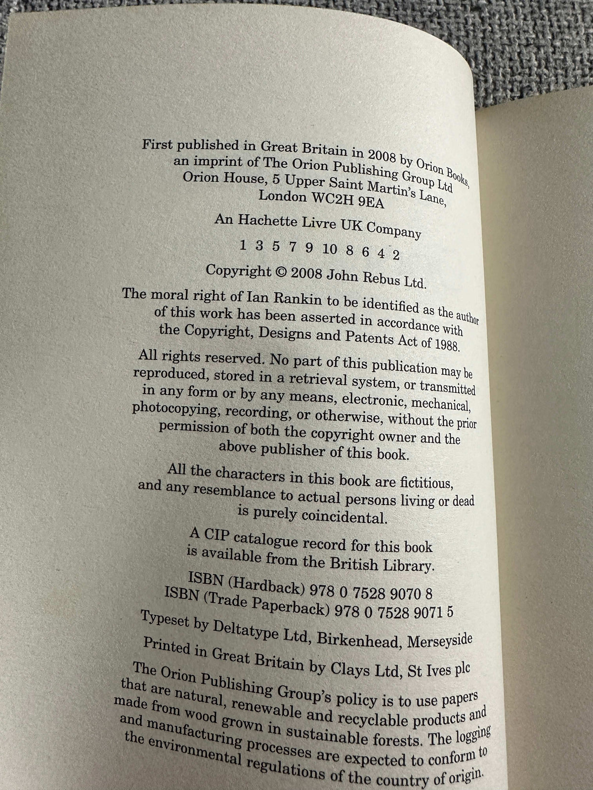 2008 Doors Open hardback for sale with book details and copyright information on the page
