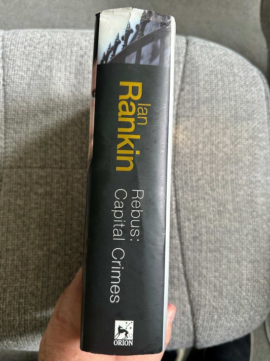 Ian Rankin Rebus Capital Crimes omnibus hardcover book spine with bold yellow lettering