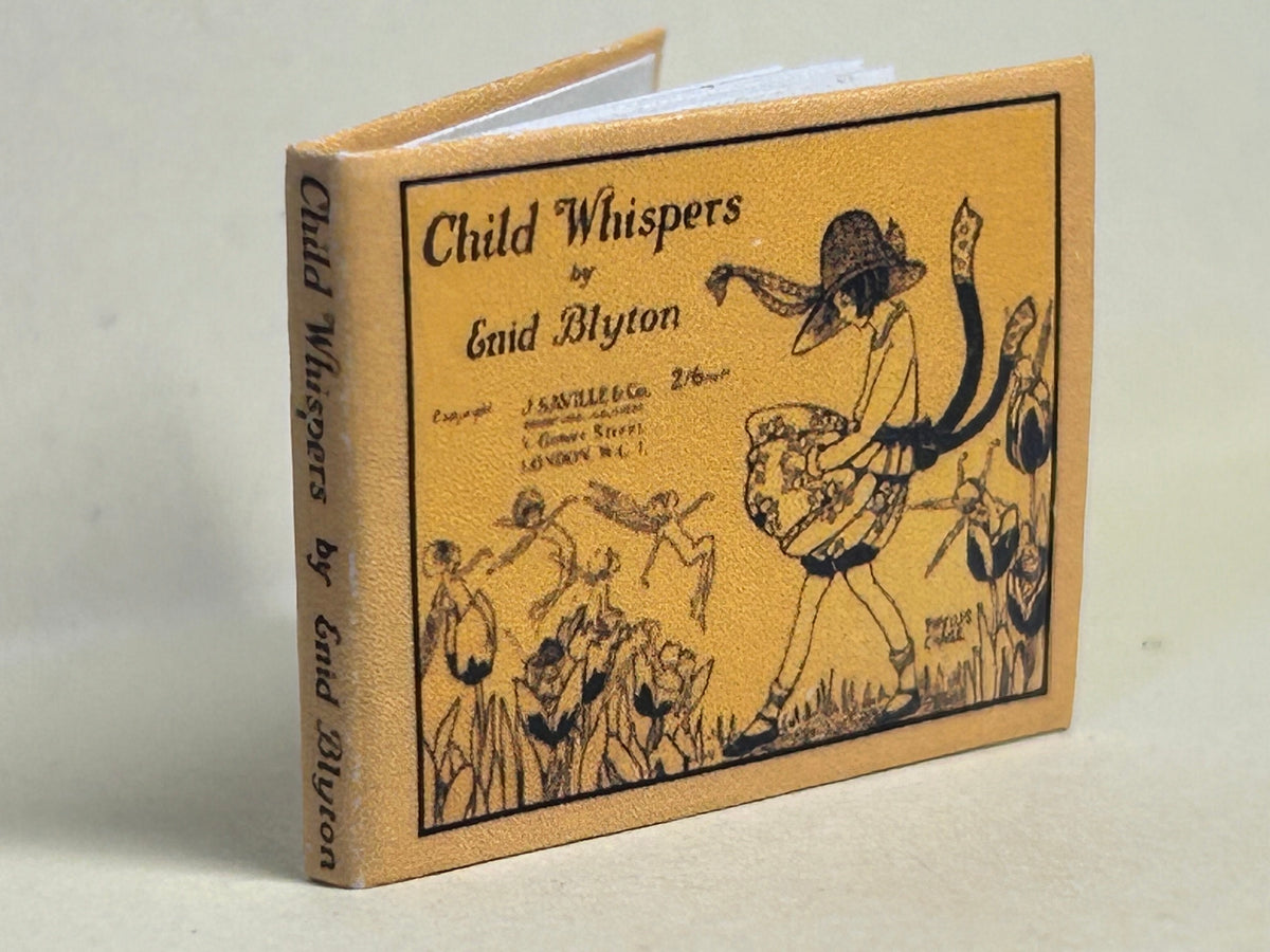 Child Whispers 1:12 scale 2x3mm fully opening books. Text not full books