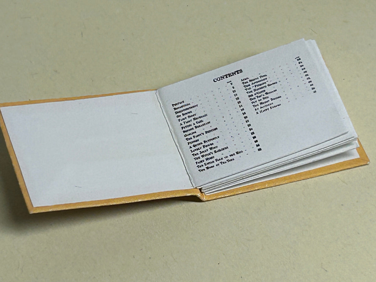 Child Whispers 1:12 scale 2x3mm fully opening books. Text not full books