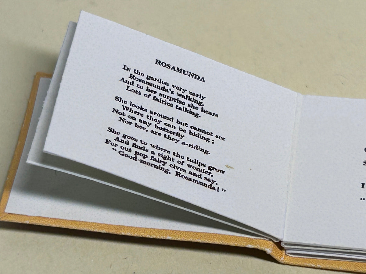 Child Whispers 1:12 scale 2x3mm fully opening books. Text not full books