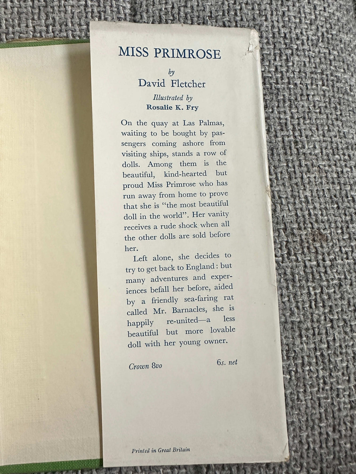 Miss Fairitch and the Little Greenes first edition cover with colorful illustrations for children