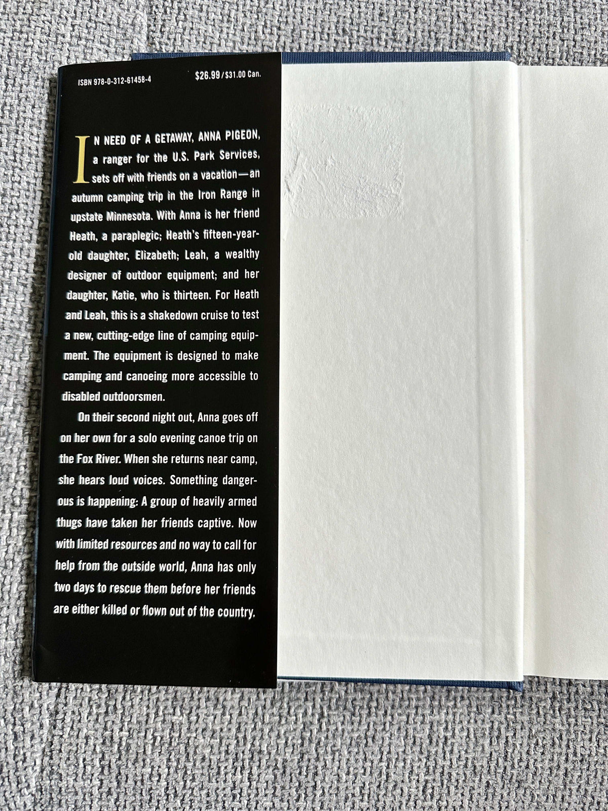 Destroyer Angel Nevada Barr first edition book cover with description of plot and characters