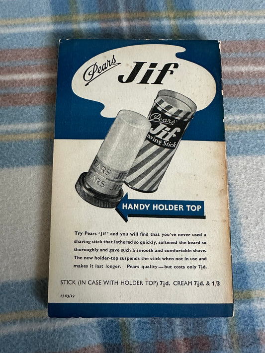 Pears Jif Shaving Stick Holder Top with packaging and branding for smooth shaving experience