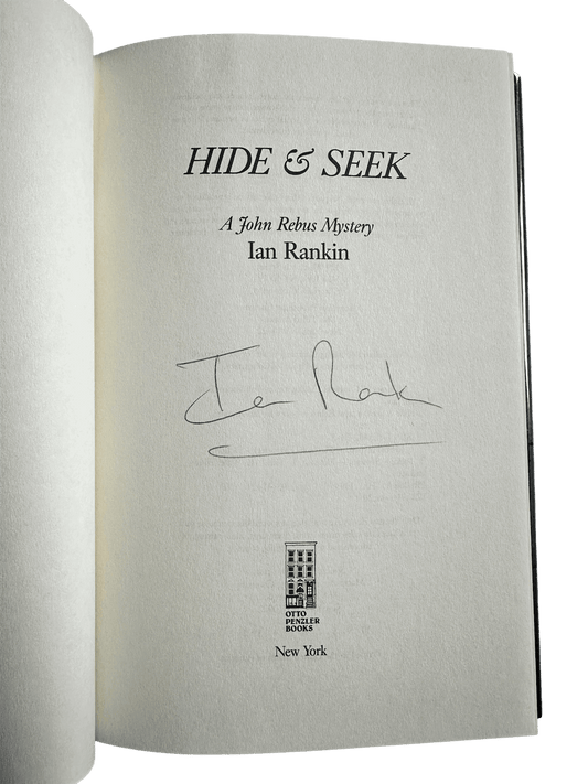 Signed Ian Rankin first edition of Hide & Seek, a John Rebus Mystery by Ian Rankin