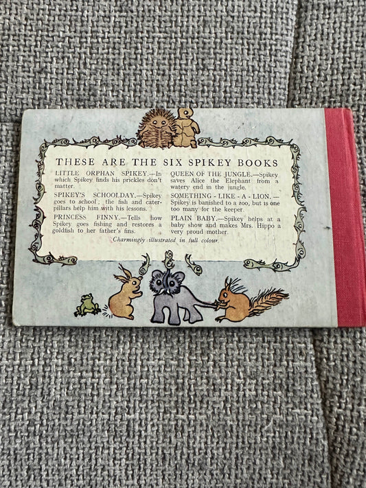 Something Like A Lion vintage children's book cover with colorful illustrations and playful design elements