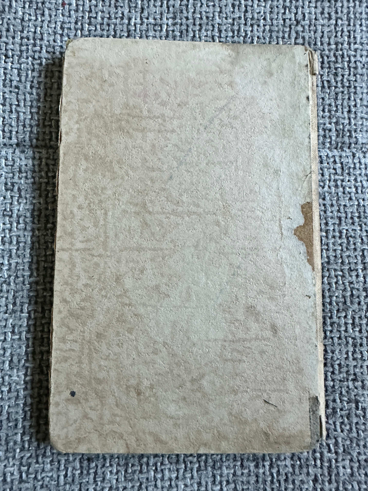 The back cover of The First Day of the Holidays vintage children's book by Honeyburn Books