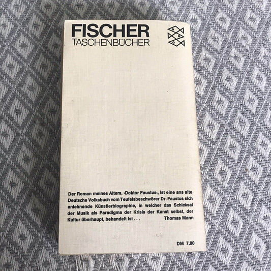 1975 Doktor Faustus - Thomas Mann (German) Fischer Taschenbücher - Honeyburn Books (UK)