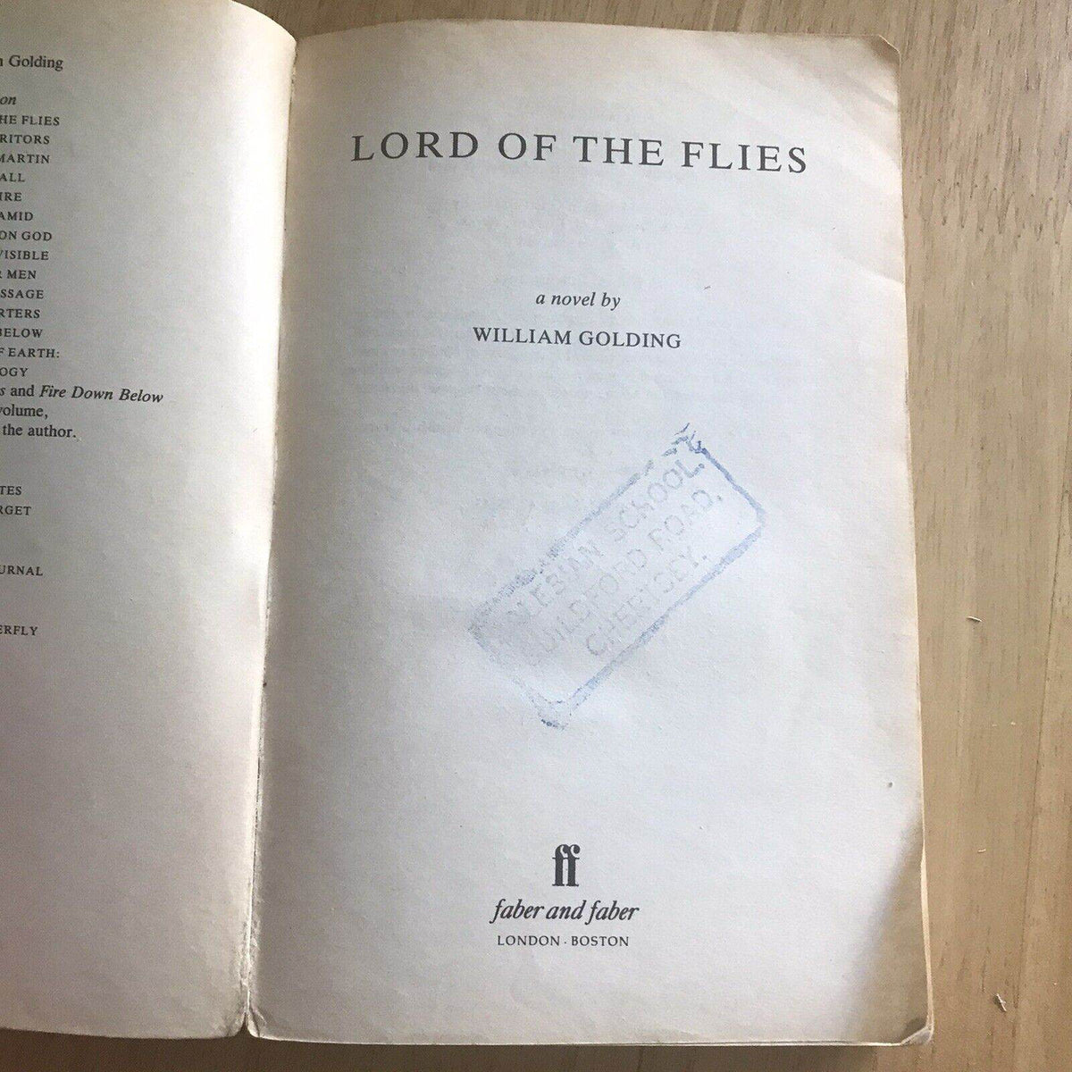 Lord of the Flies by William Golding (Paperback, 1973) - Honeyburn Books (UK)