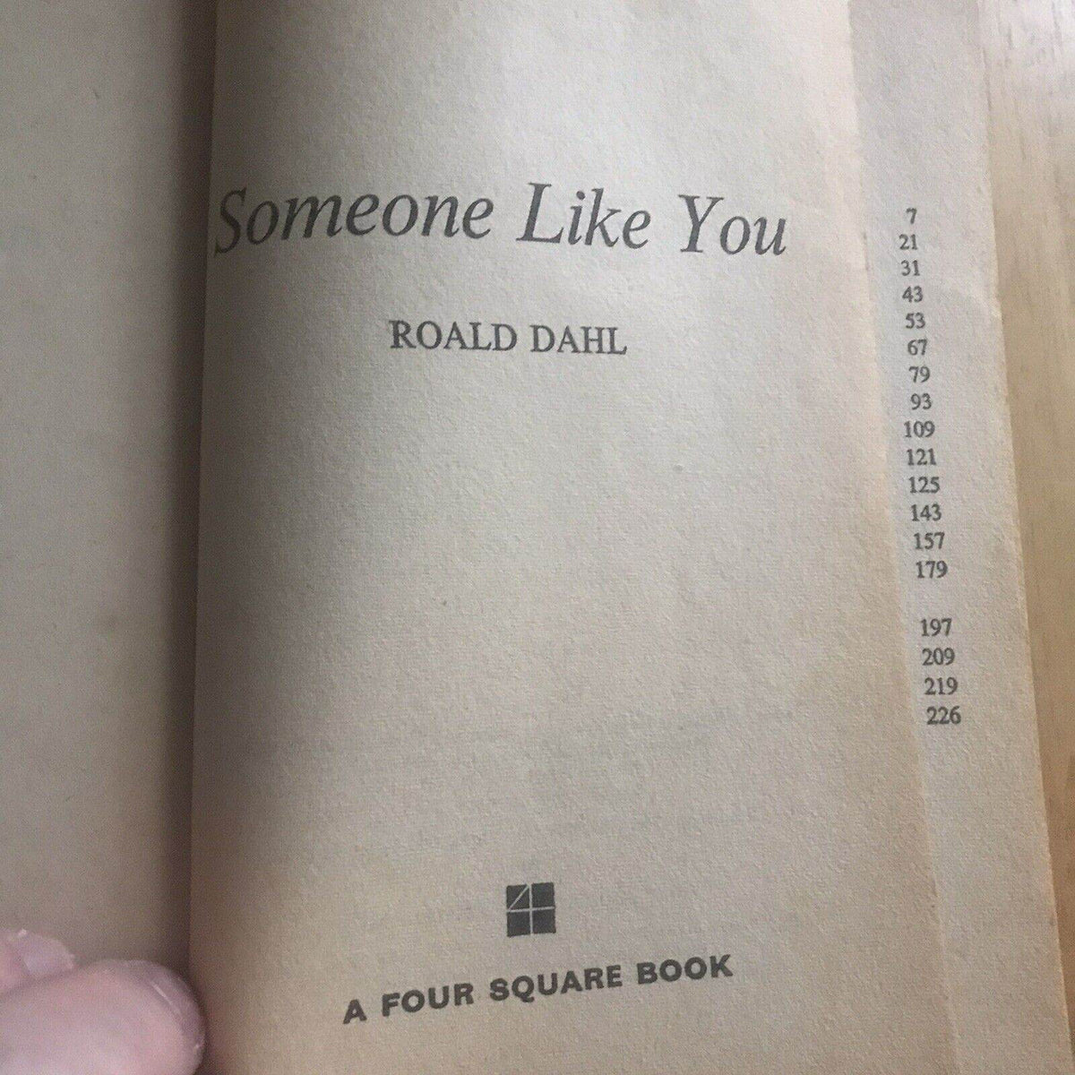 1962 Someone Like You Roald Dahl - Classic Short Stories Collection - Honeyburn Books (UK)