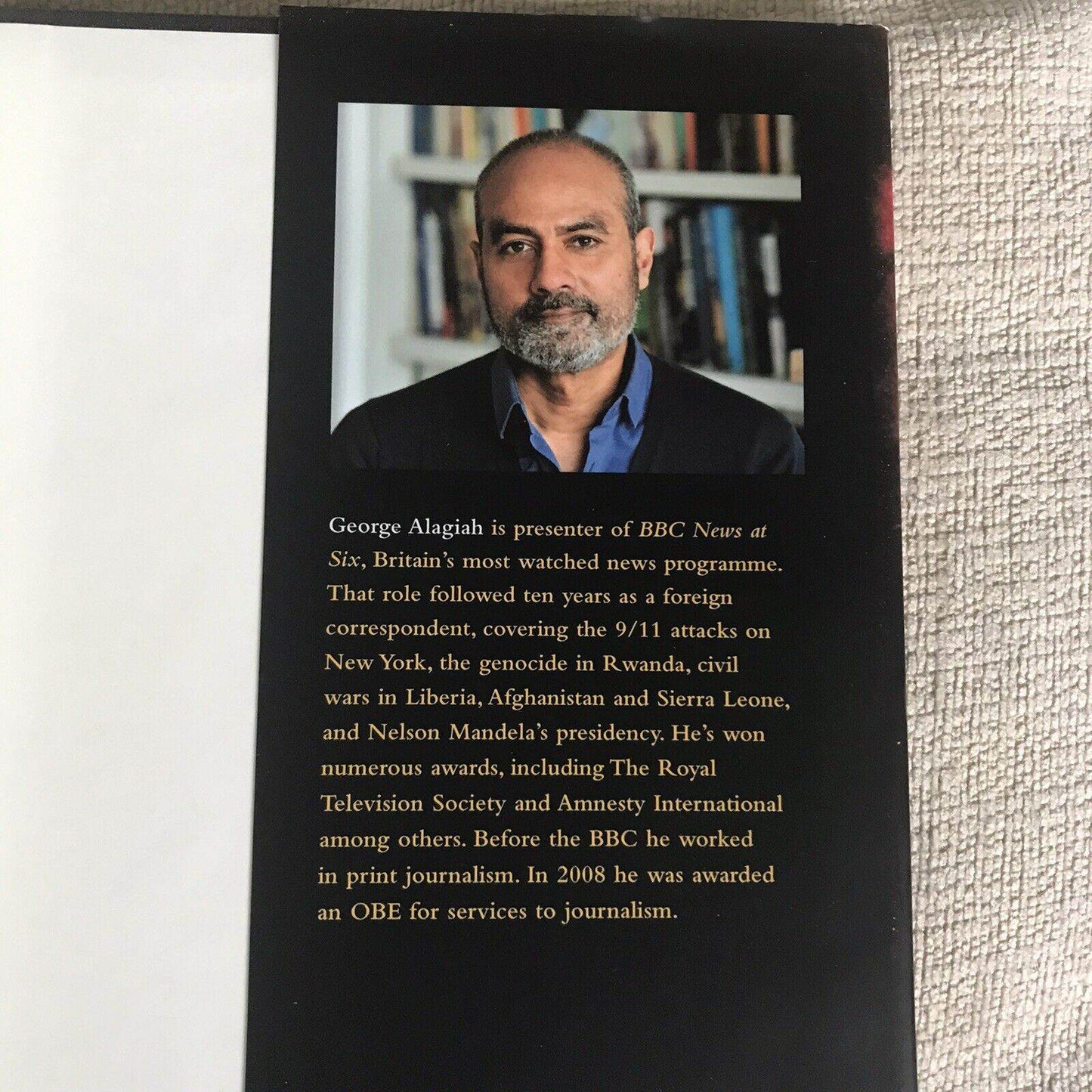 2019*SIGNED 1st* The Burning Land - George Alagiah (Canongate) - Honeyburn Books (UK)