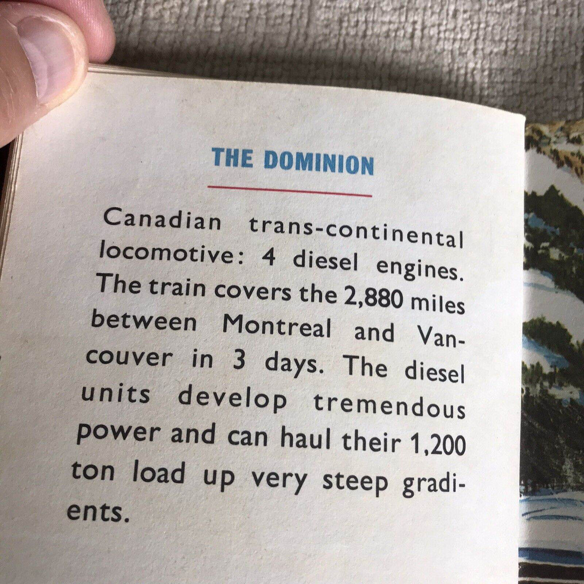 1970’s Trains Book 1 (Orbit Books) Published Collins - Honeyburn Books (UK)