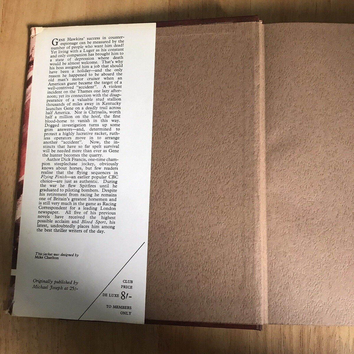 1968*1st* Blood Sport - Dick Francis(Companion Book Club) - Honeyburn Books (UK)