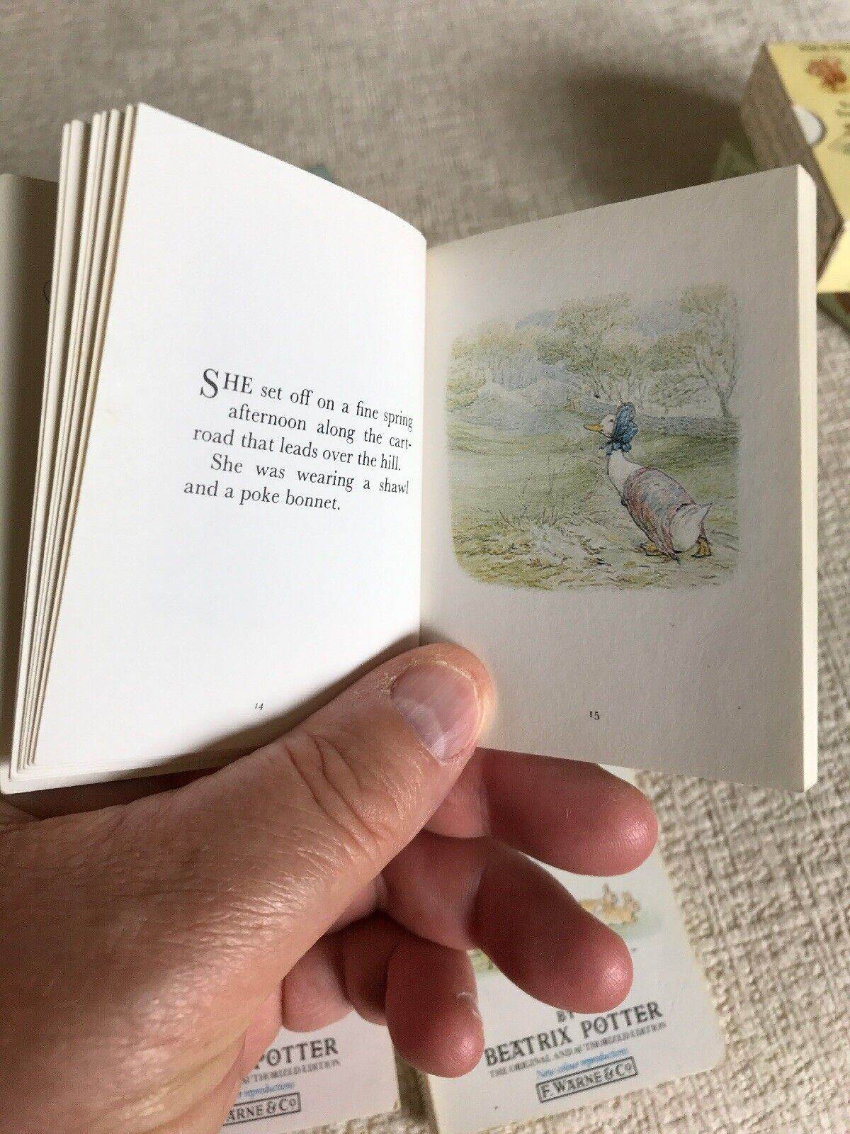 1987 Peter Rabbit Miniature Collection 2 - All Illustrated (4 Vols) - Honeyburn Books (UK)