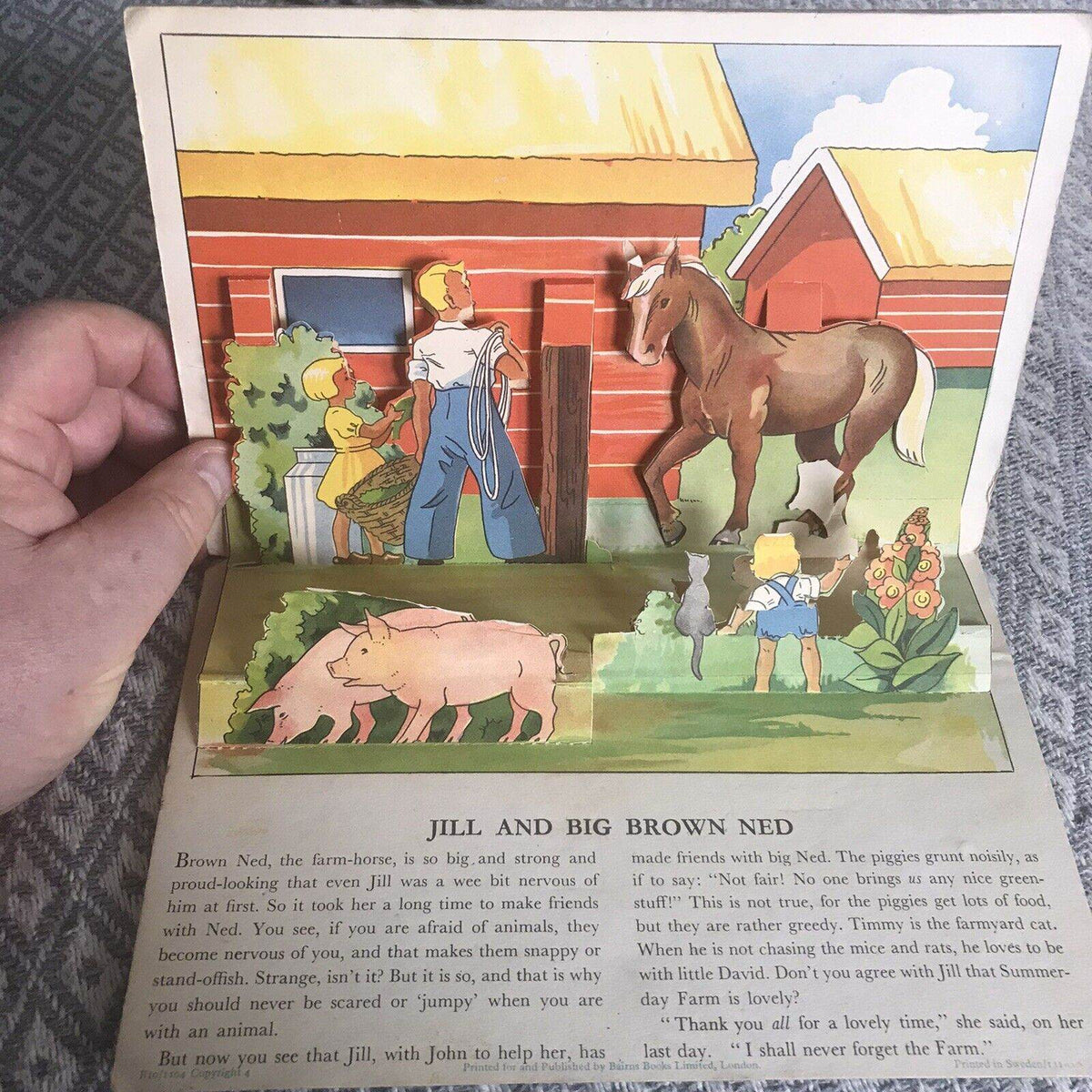 1952*1st* Summer Days Pop-Up (Bairn Books Publisher) - Honeyburn Books (UK)