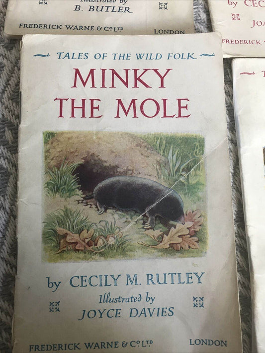 9 X Tales Of The Wild Folk - Cecily M. Rutley(Warne & Co) - Honeyburn Books (UK)