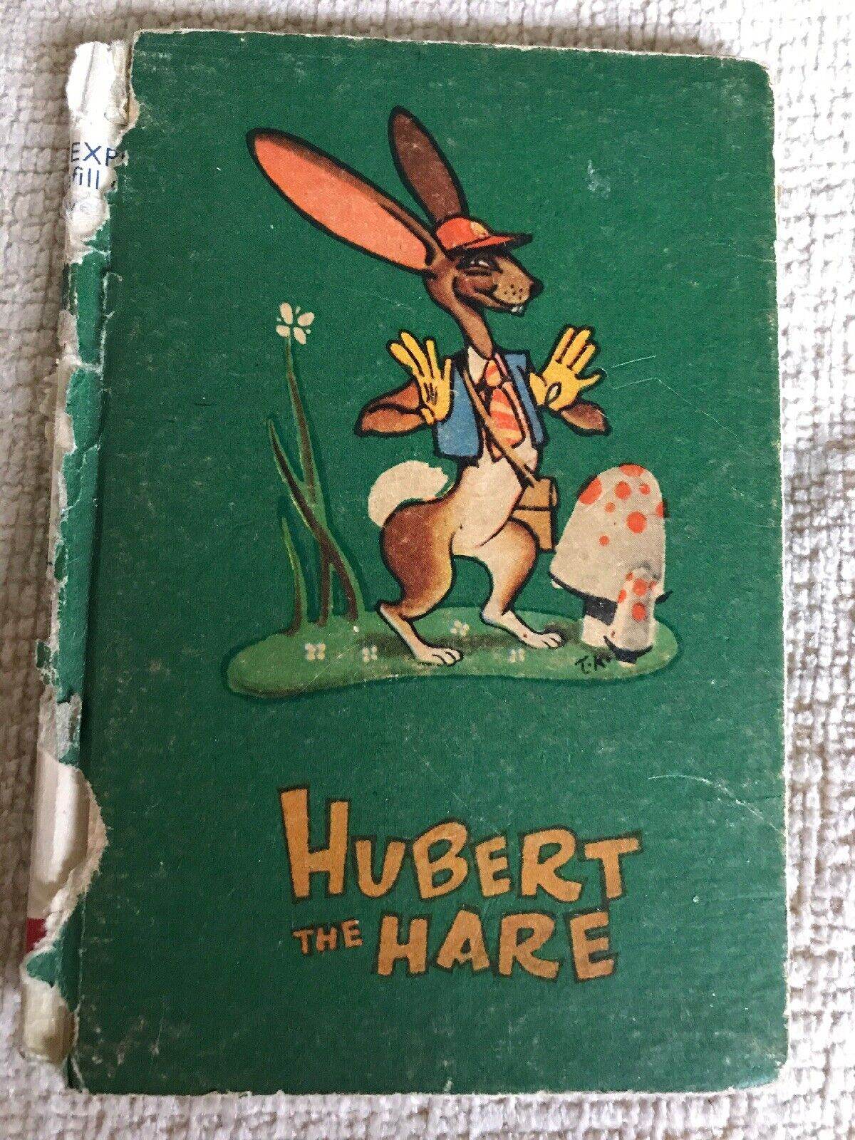 1940s Hubert The Hare Book by Patience Powell (Perry Colour Books) - Honeyburn Books (UK)