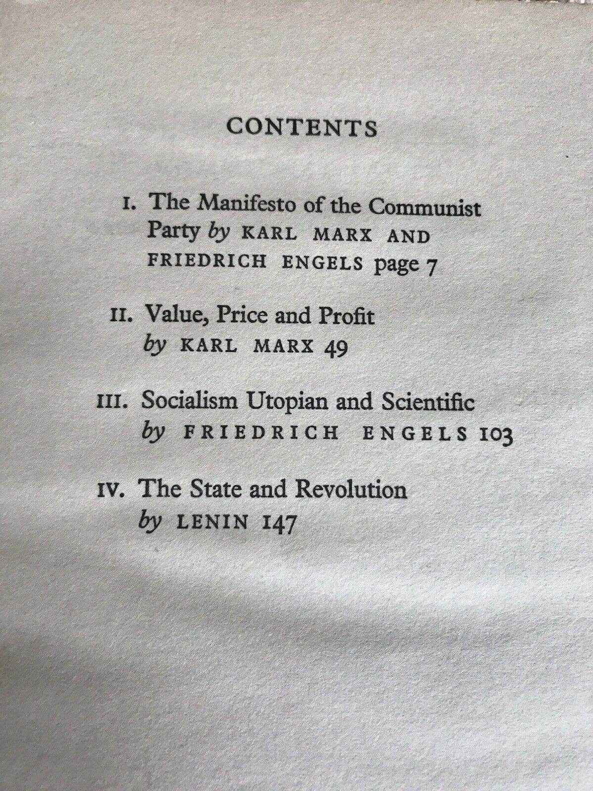 1963 Left 4 Classic Texts Socialism by Marx and Lenin - Honeyburn Books (UK)