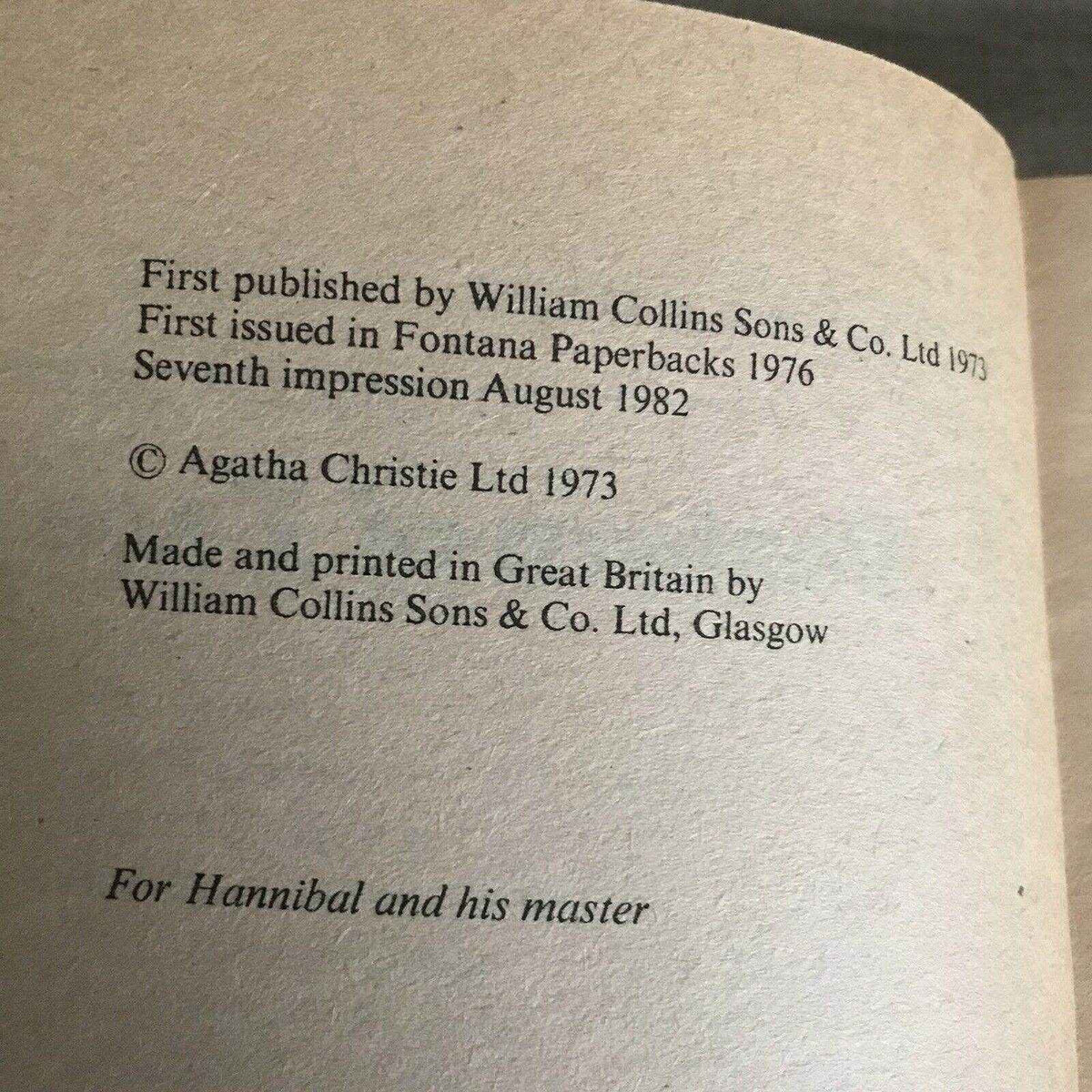 1982 Postern Of Fate Agatha Christie - Fontana Edition - Honeyburn Books (UK)
