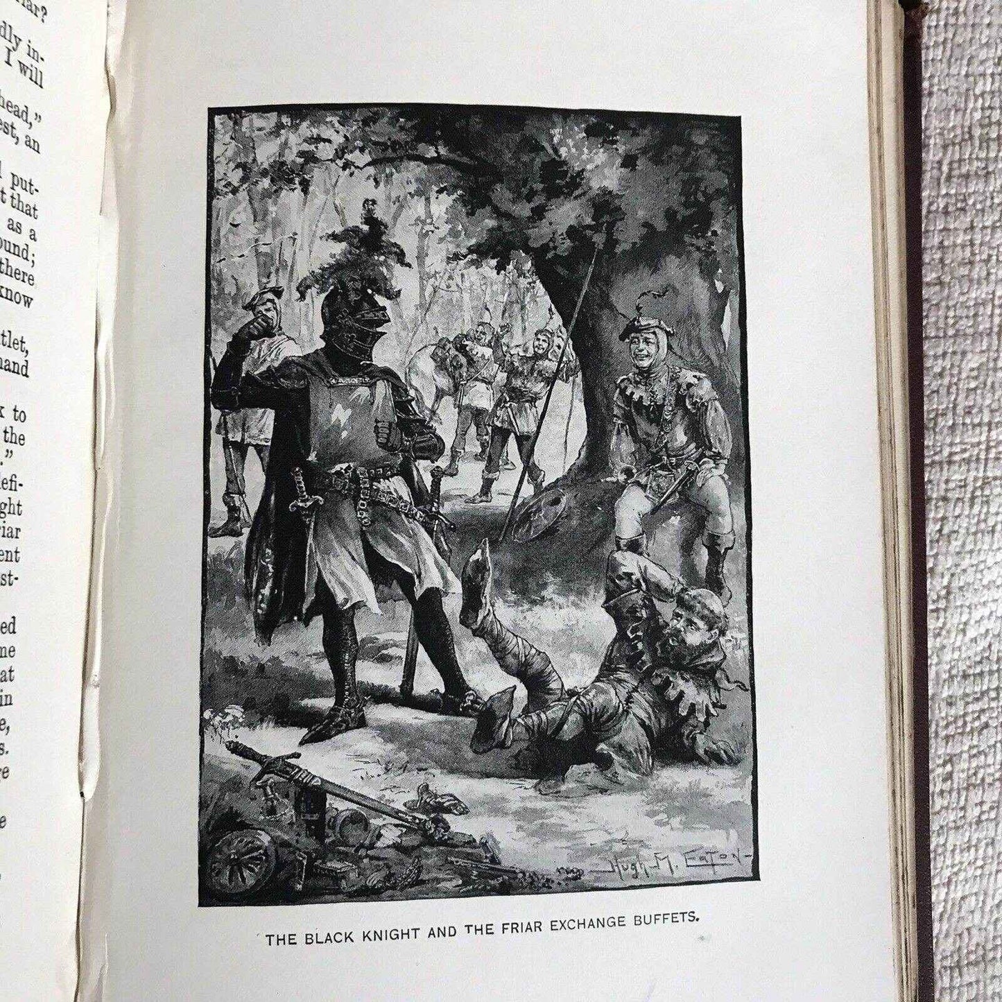 1880s Ivanhoe Illustrated Edition by Sir Walter Scott, Illustrated by H. M. Eaton - Honeyburn Books (UK)