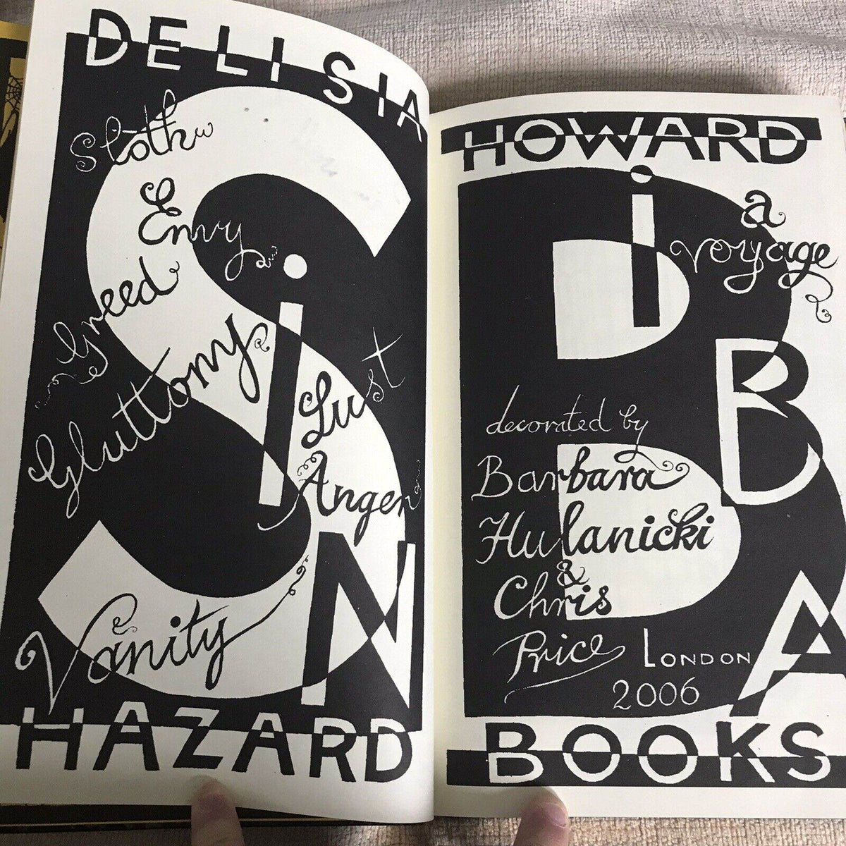 Signed SINBIBA Delisia Howard Barbara Hulanicki 2010 Edition (Hazard Books) - Honeyburn Books (UK)