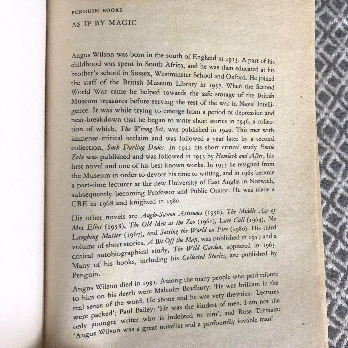 As If by Magic by Angus Wilson (Paperback, 1976) - Honeyburn Books (UK)