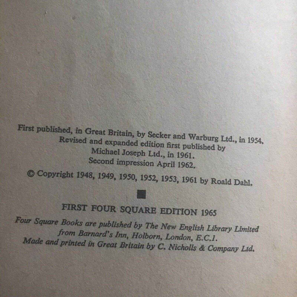 1962 Someone Like You Roald Dahl - Classic Short Stories Collection - Honeyburn Books (UK)