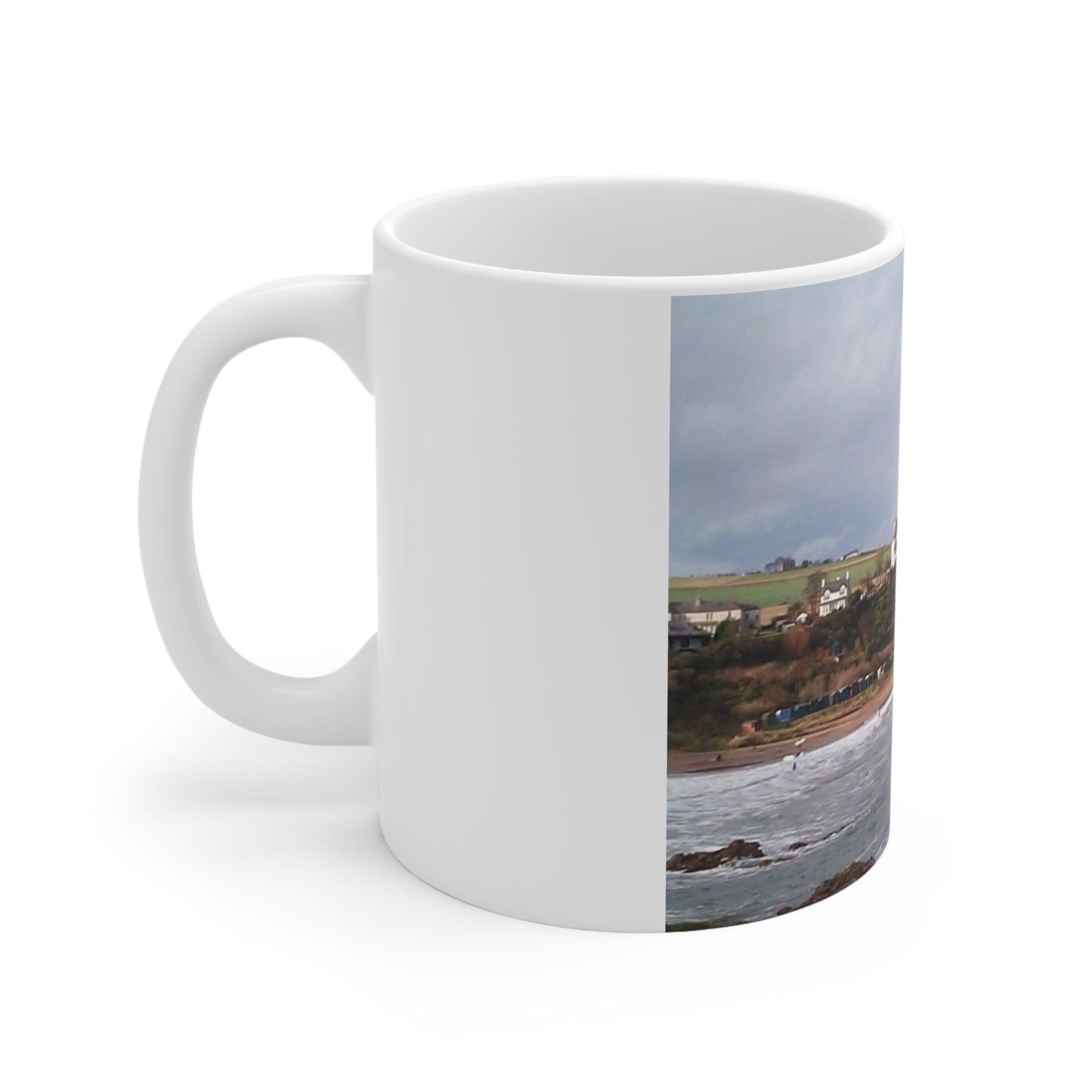 Coldingham Sands Ceramic Coffee Cups, 11oz, 15oz