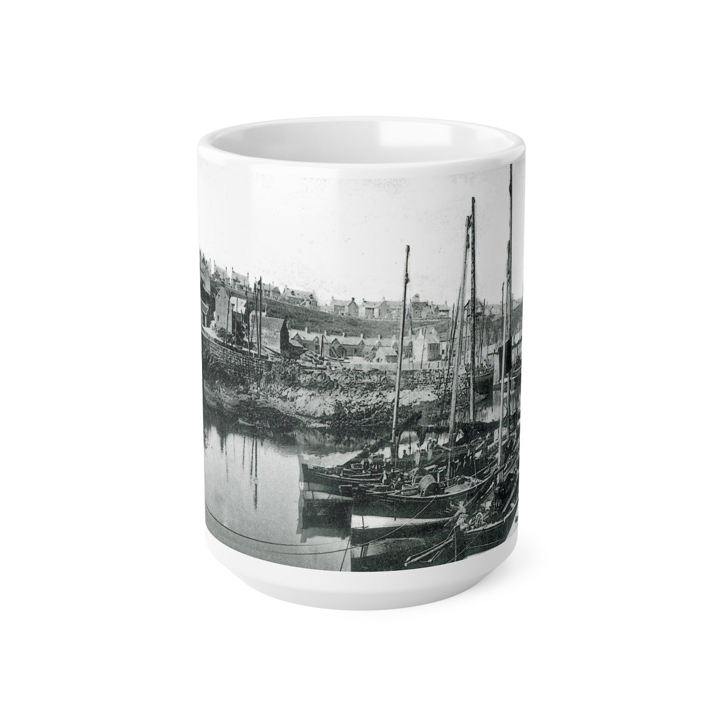 St.Abbs Herring Fleet Ceramic Coffee Cups, 11oz, 15oz