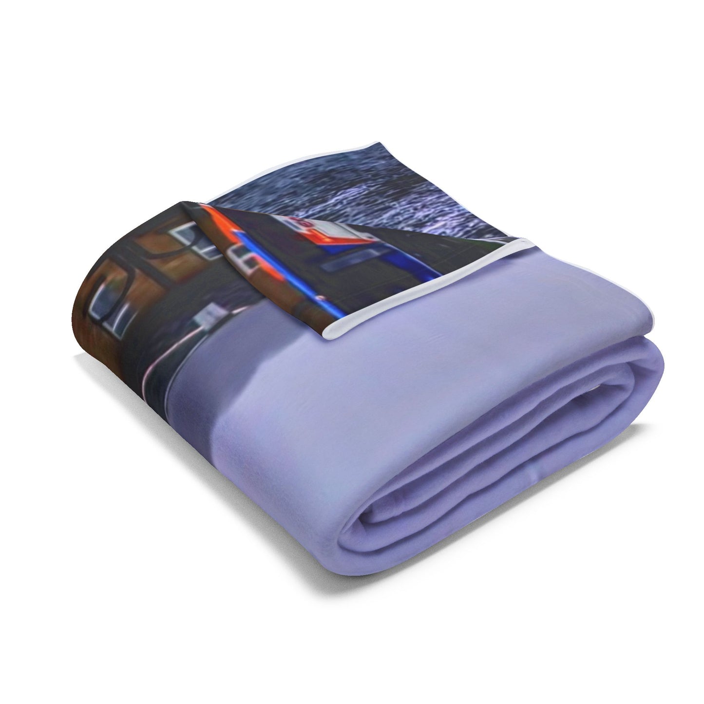 Rough seas Arctic Fleece Blanket