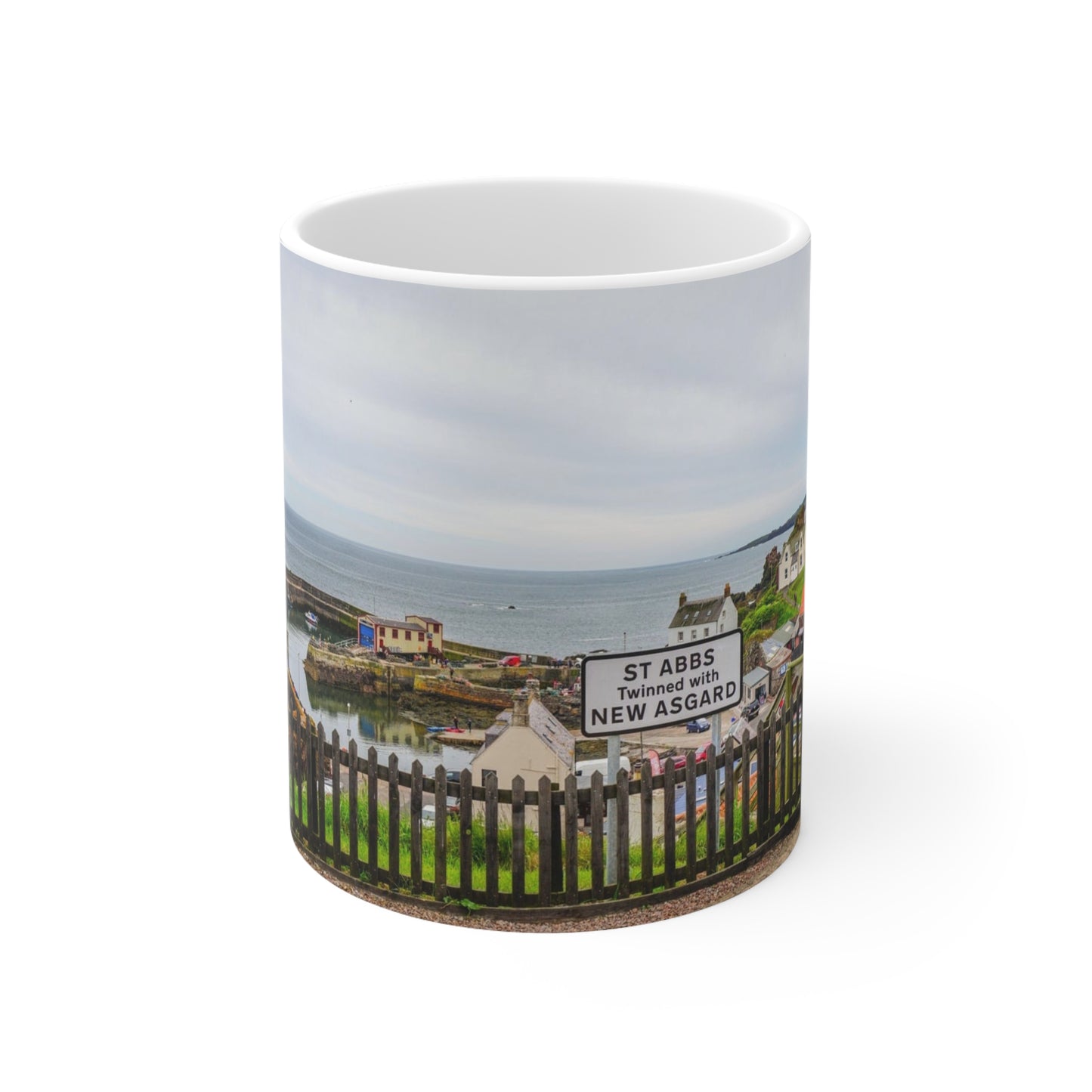 St.Abbs New Asgard Ceramic Coffee Cups, 11oz, 15oz