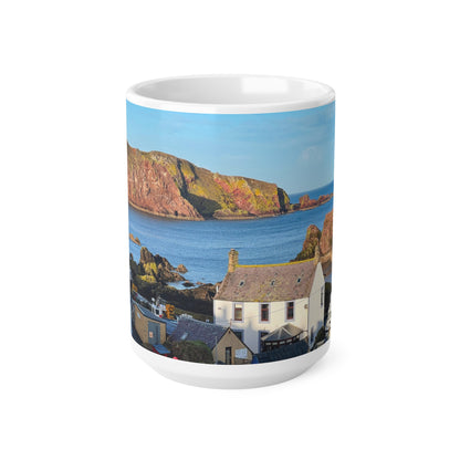 St.Abbs View out to sea Ceramic Coffee Cups, 11oz, 15oz