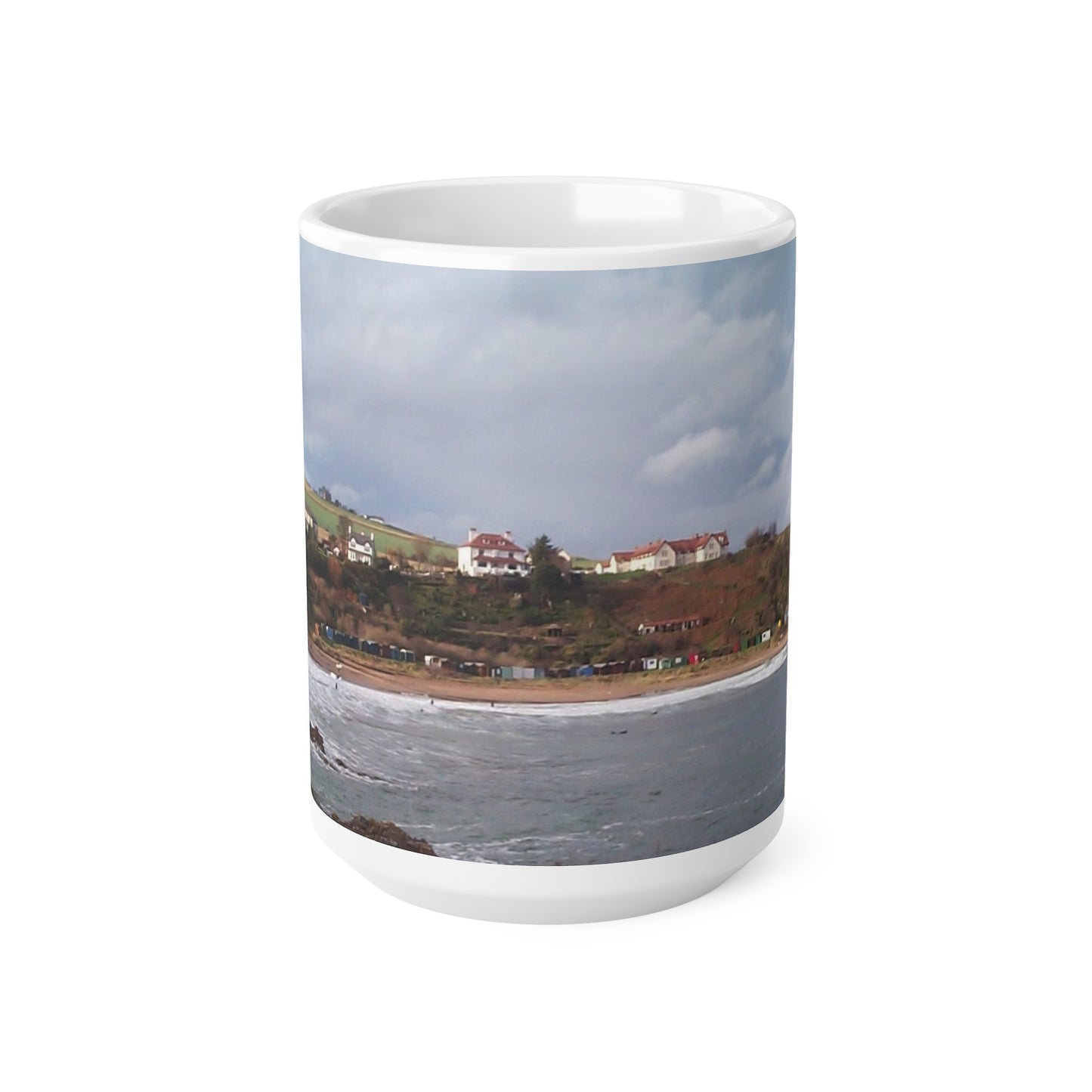 Coldingham Sands Ceramic Coffee Cups, 11oz, 15oz