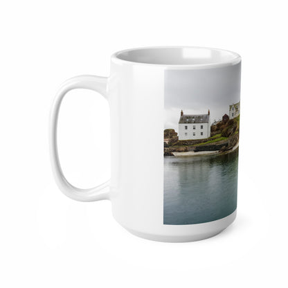 St.Abbs Harbour Ceramic Coffee Cups, 11oz, 15oz