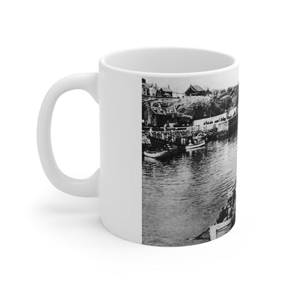 St.Abbs Harbour Old Picture Ceramic Coffee Cups, 11oz, 15oz