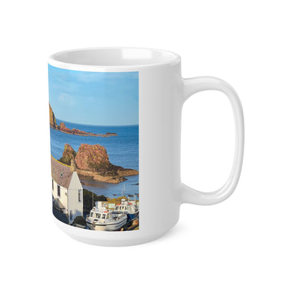 St.Abbs View out to sea Ceramic Coffee Cups, 11oz, 15oz