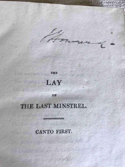 1812 The Lay Of The Last Minstrel by Walter Scott - Ballantyne & Co Edition - Honeyburn Books (UK)