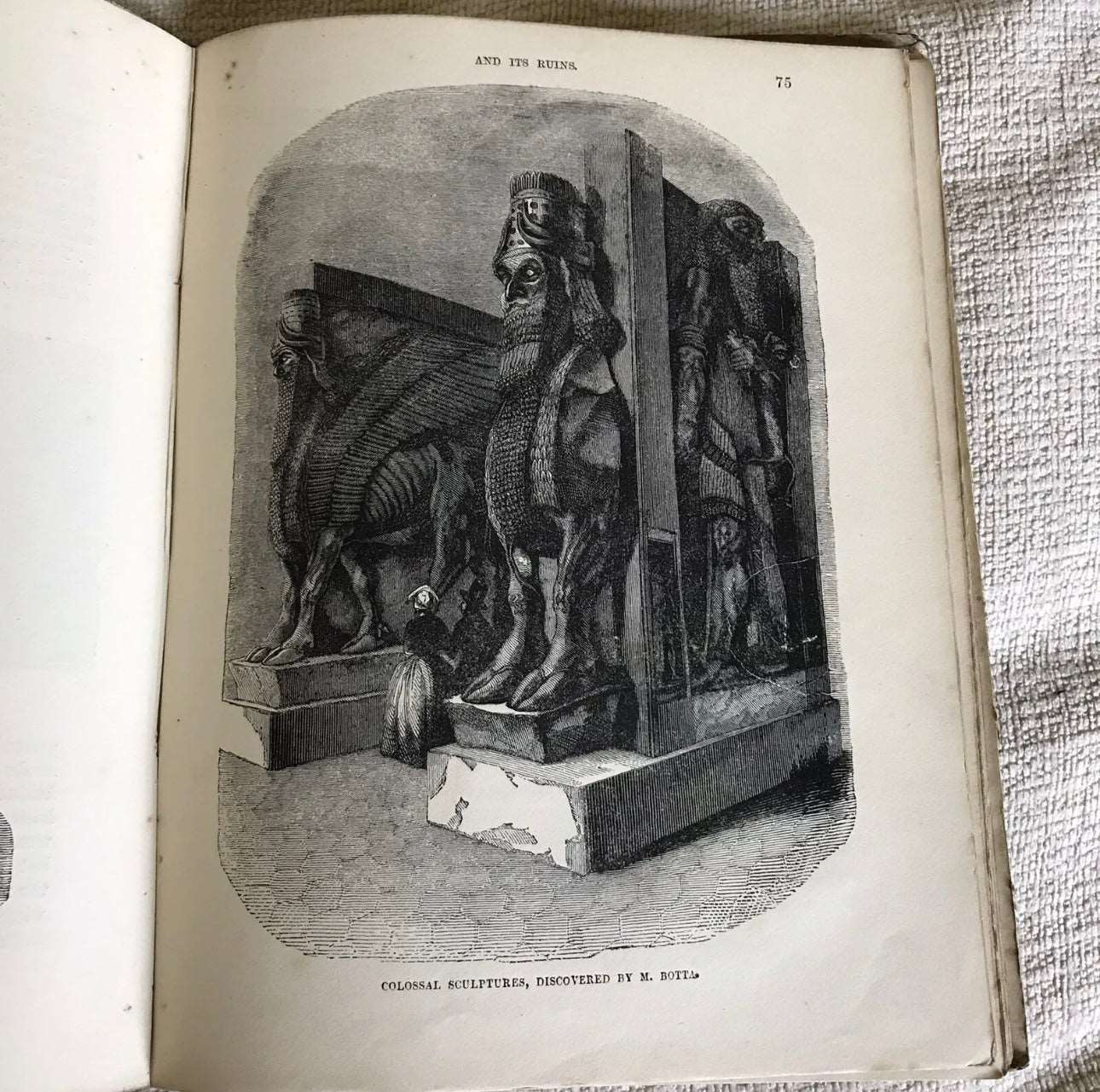 1855 Nineveh & Its Ruins: The History Of The Great City - Rev Robert Ferguson Honeyburn Books (UK)