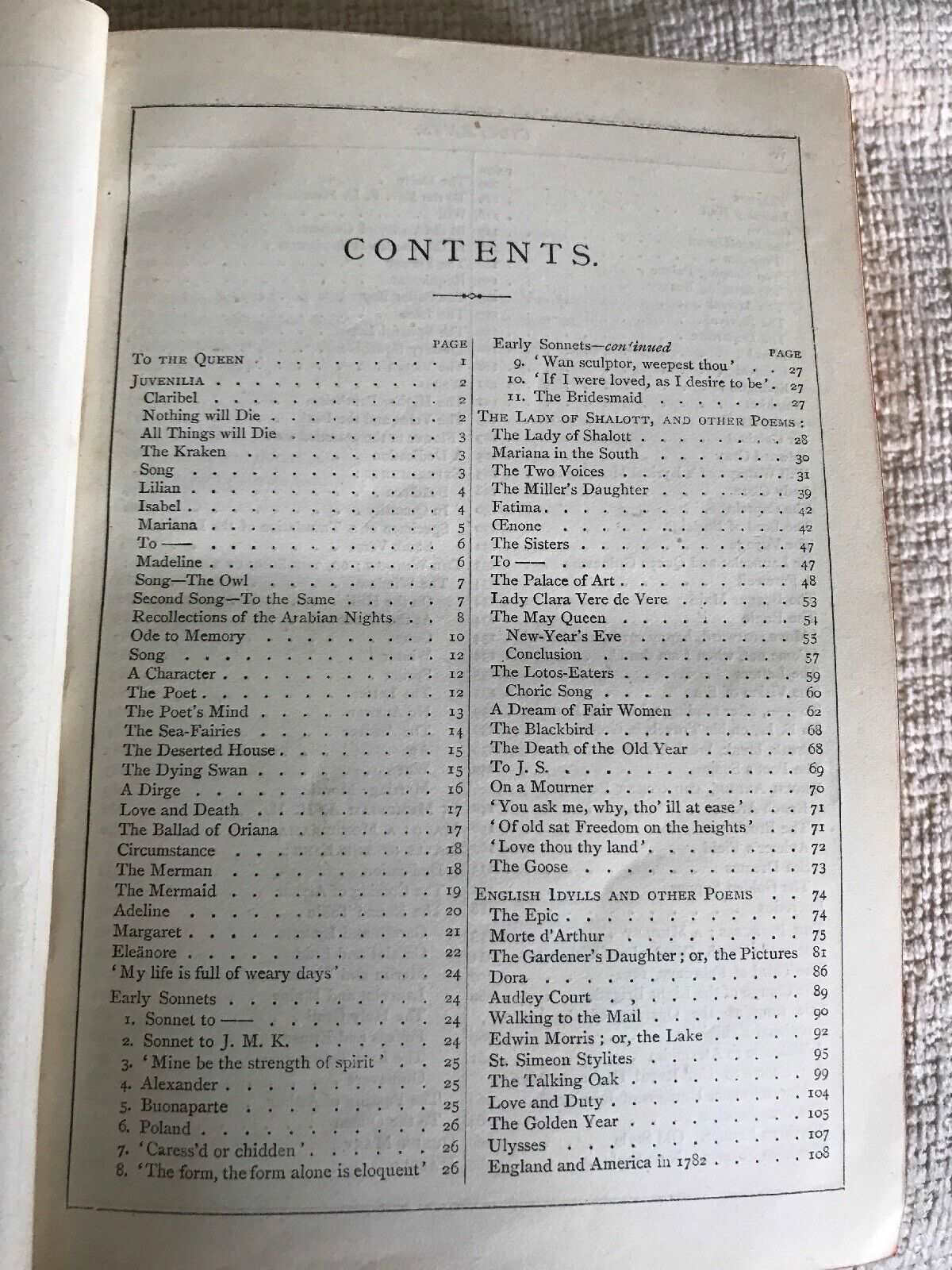 1878 The Works Of Alfred Tennyson (C. Kegan Paul) Leather Honeyburn Books (UK)