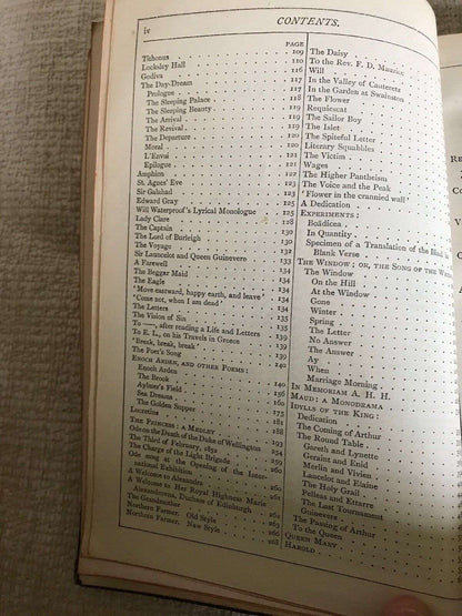 1878 The Works Of Alfred Tennyson (C. Kegan Paul) Leather Honeyburn Books (UK)