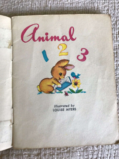 1900’s Animal 123 (Tiny Tales)illust Louise Myers (Raphael Tuck & Sons Ltd) Honeyburn Books (UK)