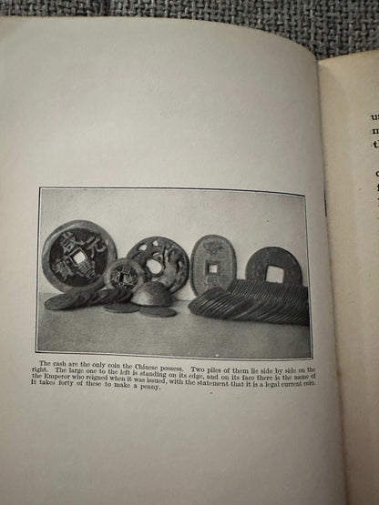 1914 Beside the Bamboo John MacGowan with illustration of Chinese cash coins for collectors