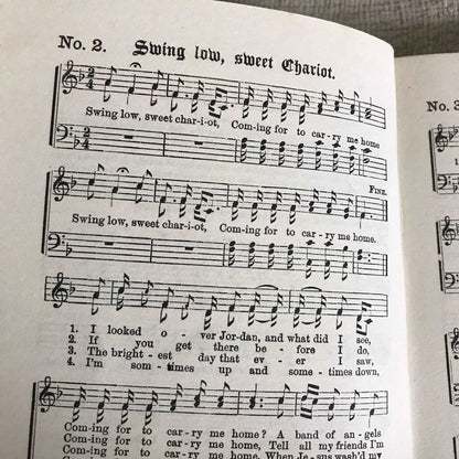 1920’s Negro Spirituals, Or The Songs Of The Jubilee Singers Publish By WJ Gibbs Honeyburn Books (UK)