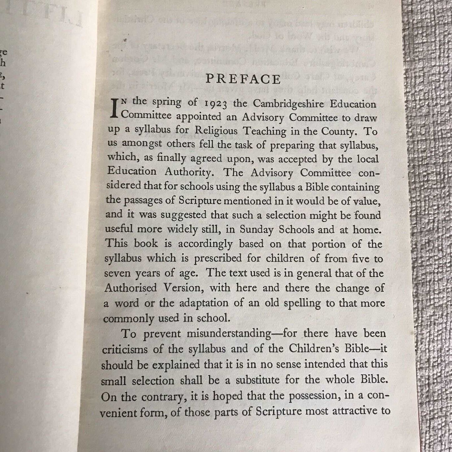 1924 The Little Children's Bible / Alexander Nairne. Cambridge University Press Honeyburn Books (UK)