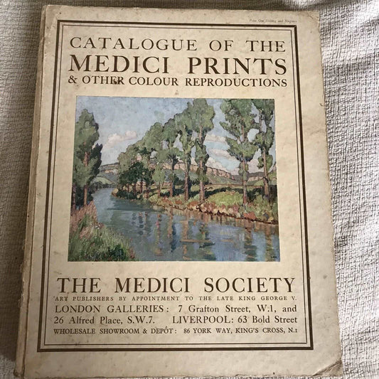1930’s Catalogue Of The Medici Prints & Other Colour Reproductions - Medici Soci Honeyburn Books (UK)