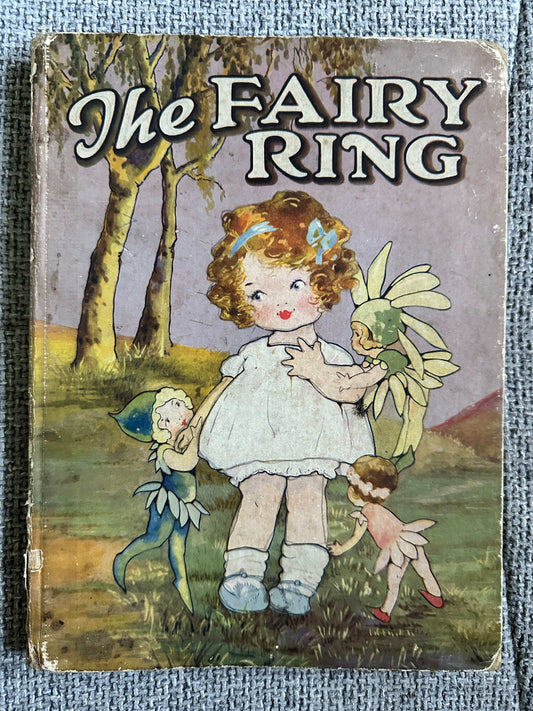 1933 The Fairy Ring hardback children's book cover featuring whimsical fairy illustrations
