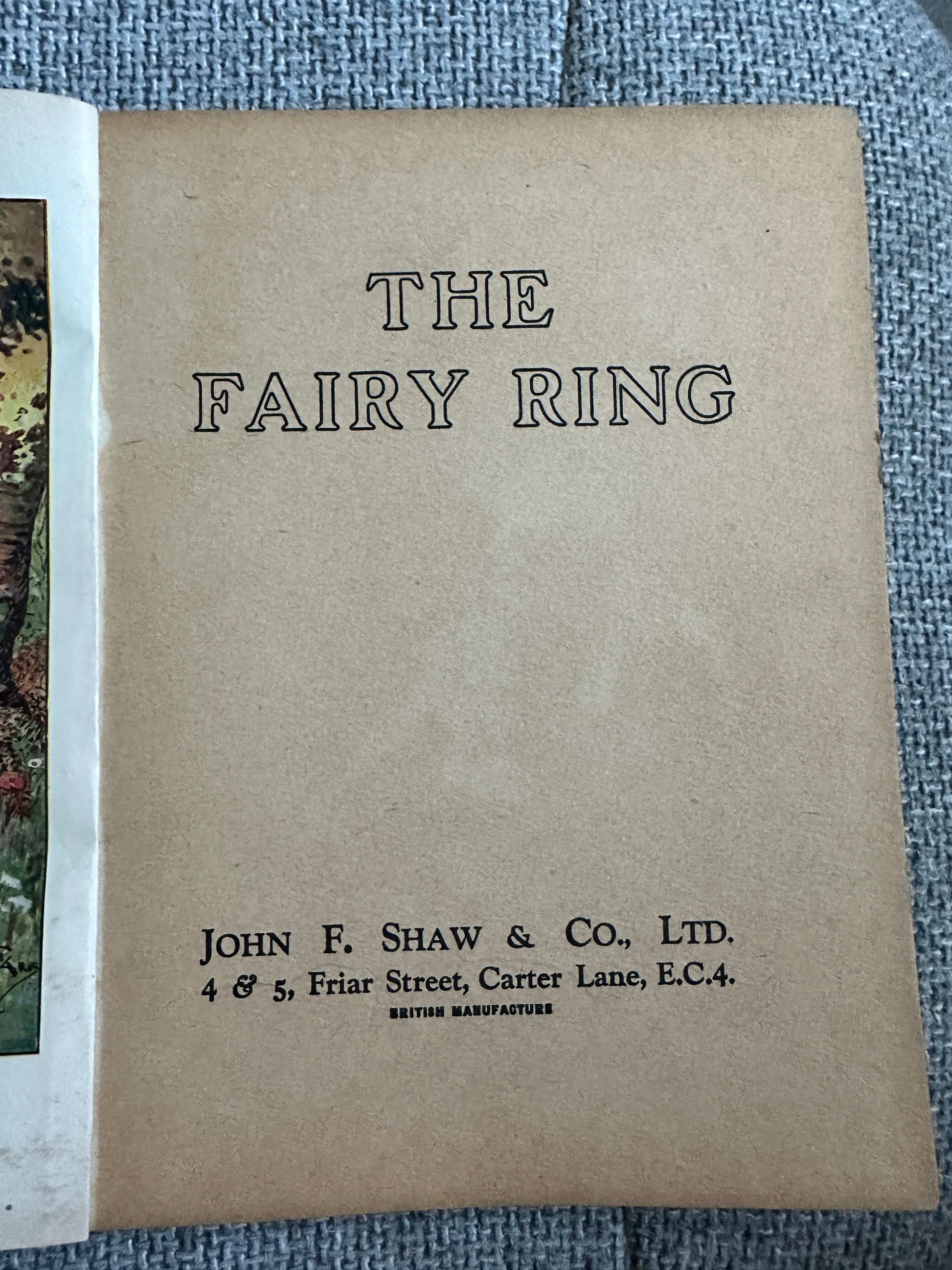 1933 The Fairy Ring hardback book title page with publisher information and vintage design