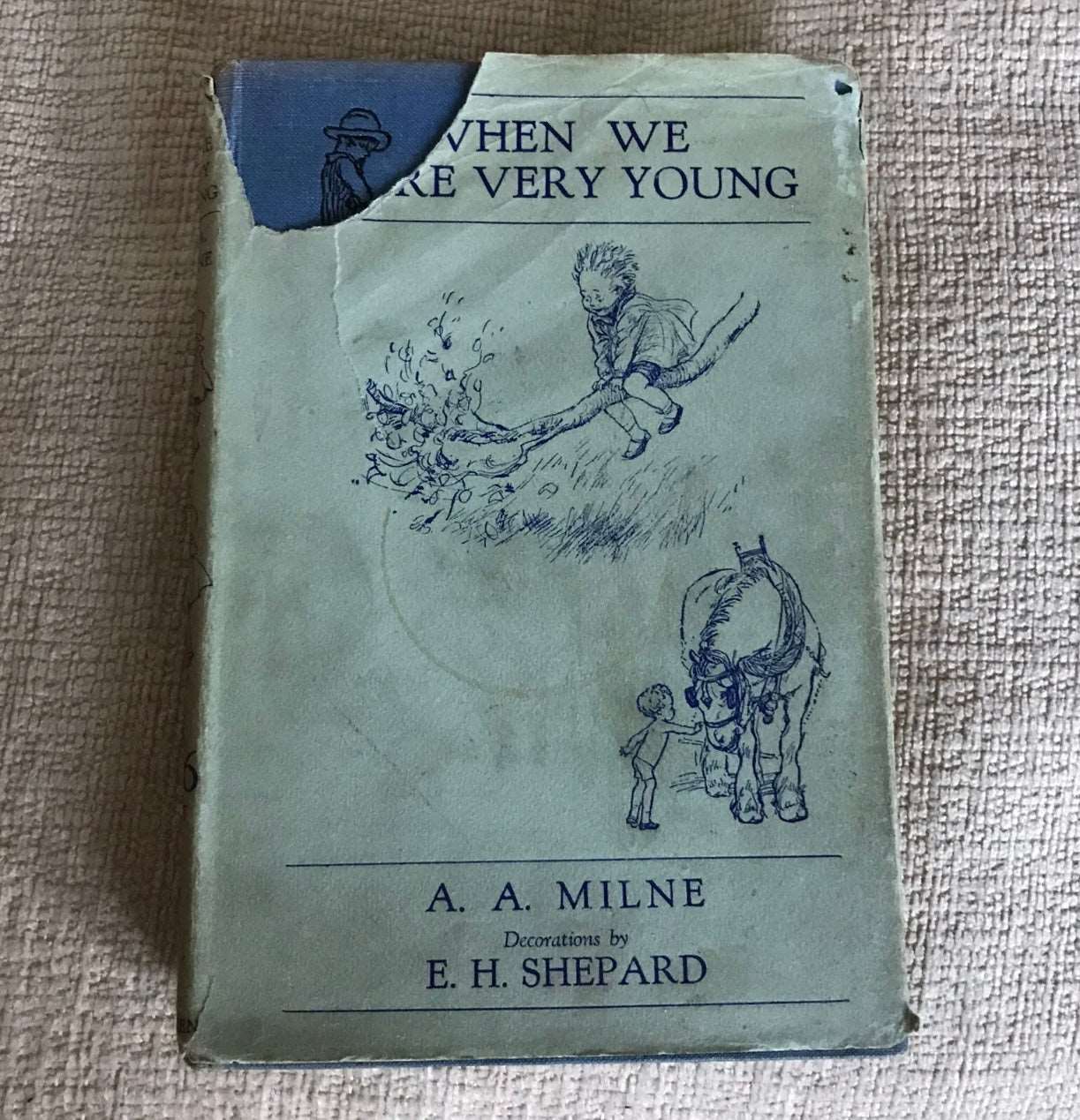 1934 When We Were Very Young - A. A. Milne(EH Shepard) Methuen Honeyburn Books (UK)